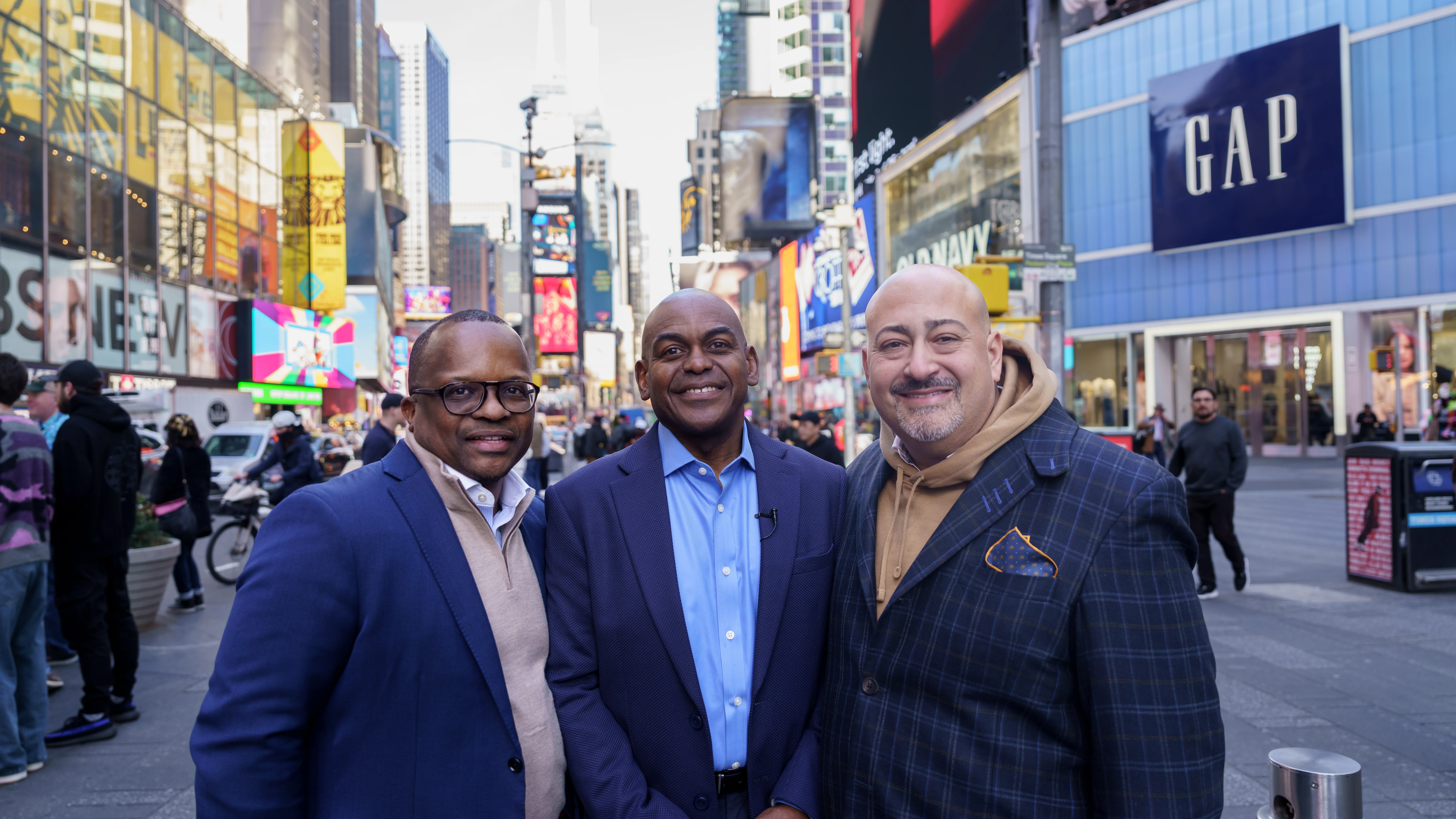 DaSilva, Hayles, Durso in Times Square