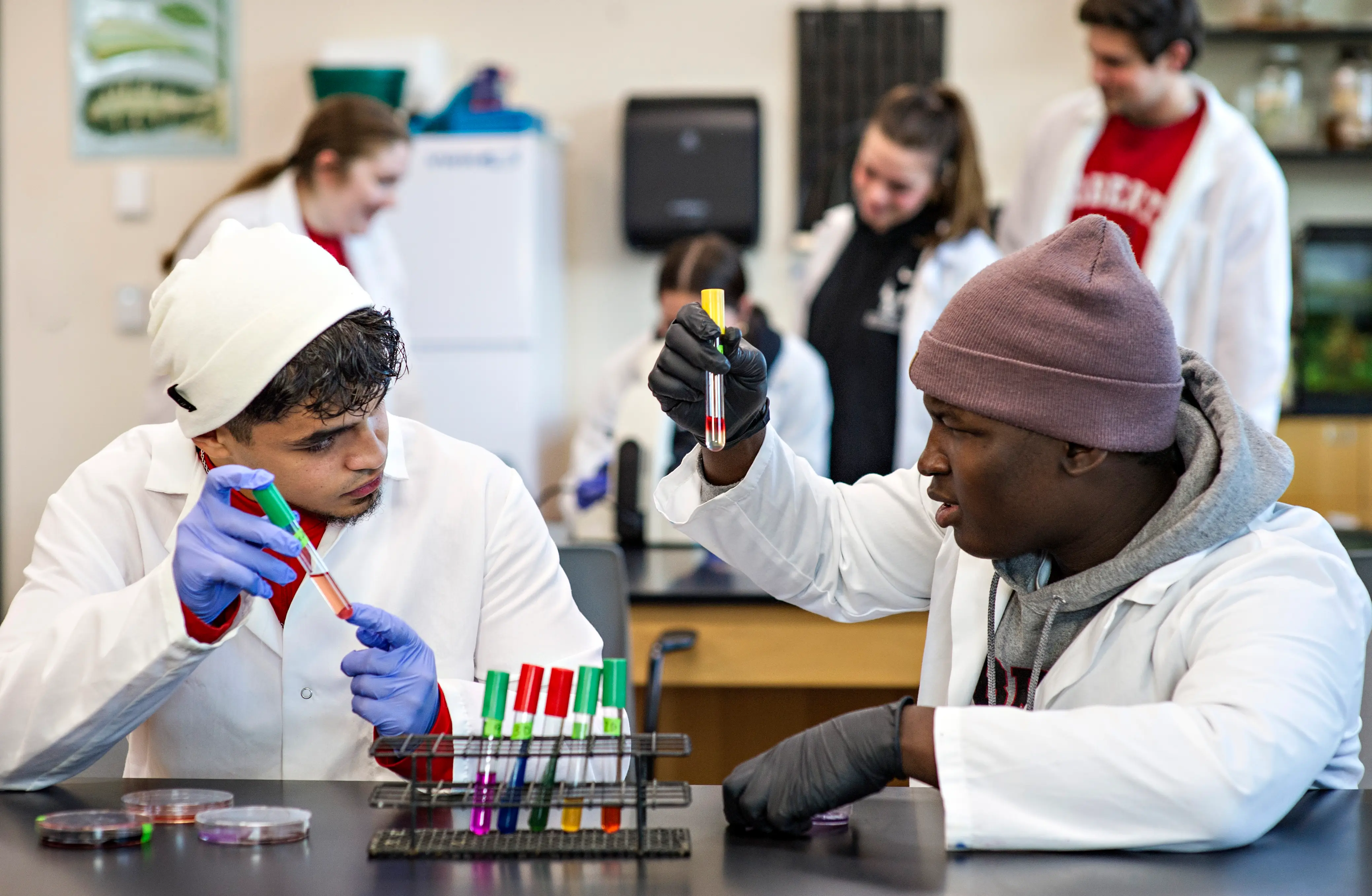 Roberts Wesleyan students study science